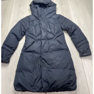 Under Armour Parka Womens XS Black‎ Down Puffer Quilted Hood Outdoor Jacket Coat